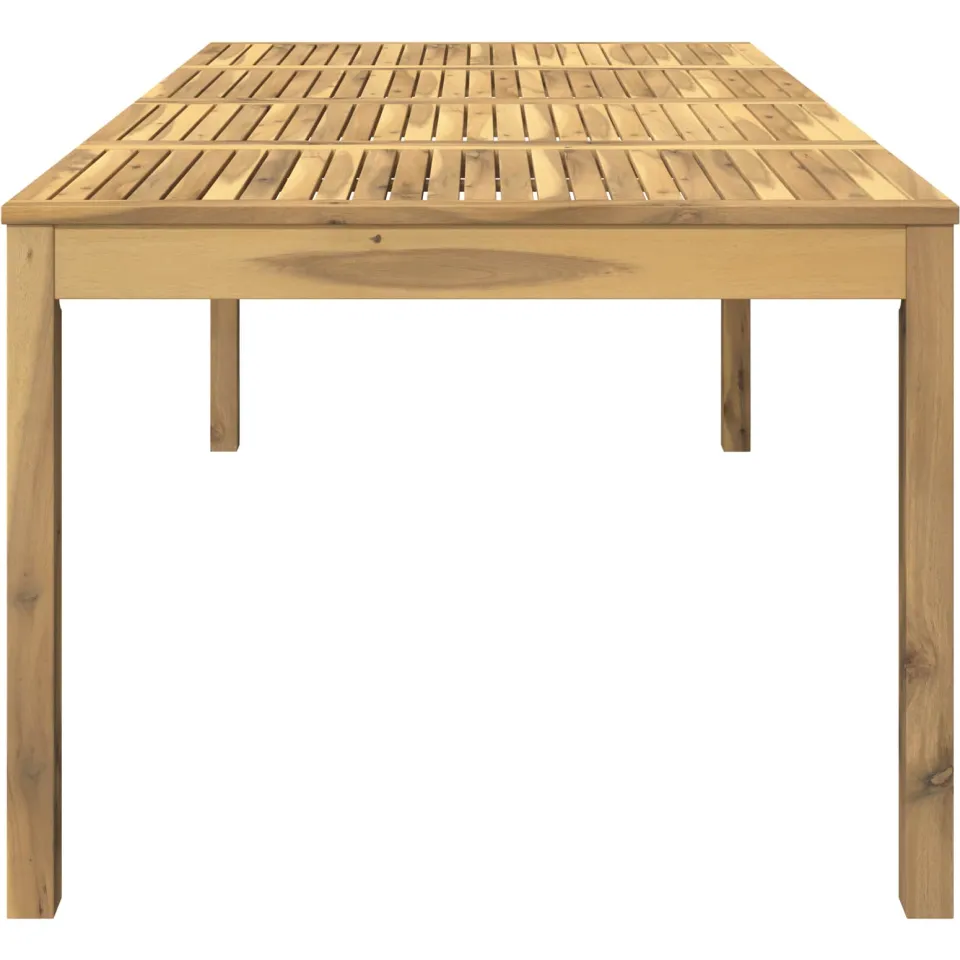 vidaXL Tuindiner tafel LAREN Witgewassen 196 x 100,5 x 75 cm, foto 4