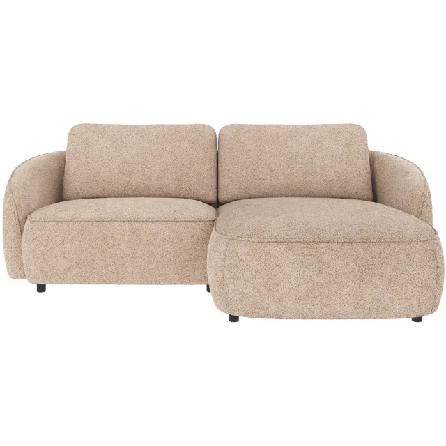 Rowico Home Norris gestoffeerde 3-zits hoekbank beige - rechts - 226 cm