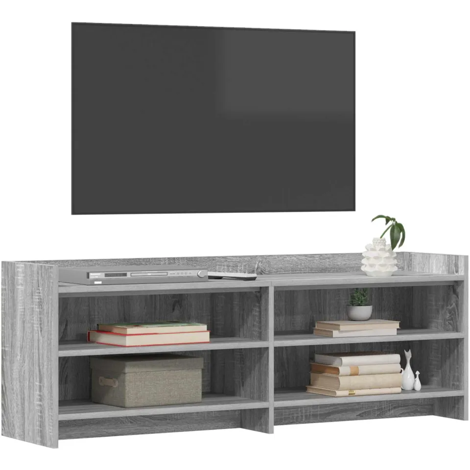 vidaXL TV-kast 130 x 33 x 47 cm Grijs Sonoma, foto 3