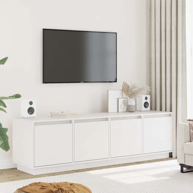 vidaXL Tv-meubel 156x37x45 cm massief grenenhout wit, foto 2