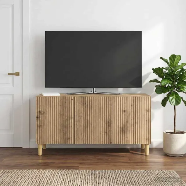 vidaXL TV-kast 99 x 34,5 x 50 cm Artisanaal eiken Bewerkt hout Bruin