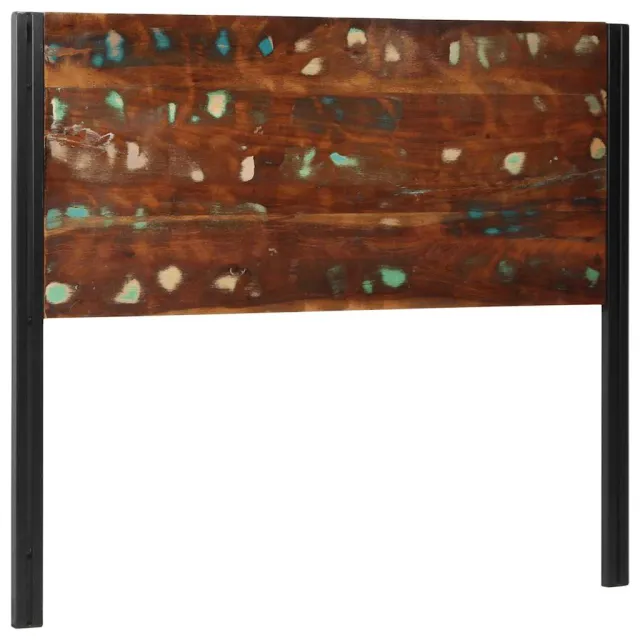 vidaXL Hoofdeinde 120 cm massief gerecycled en ijzer Bruin