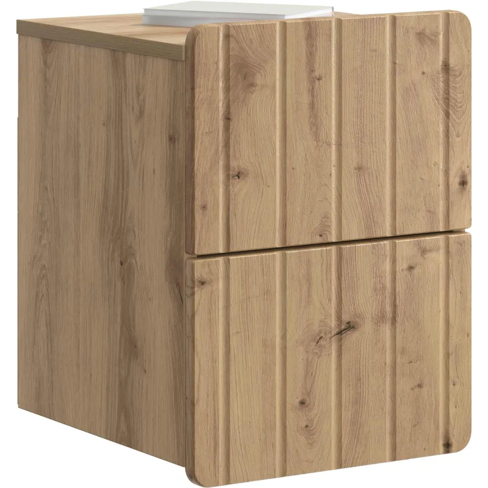 vidaXL Wandbeugel Bedkast Artisanaal eiken 33 x 34,5 x 43 cm Bruin