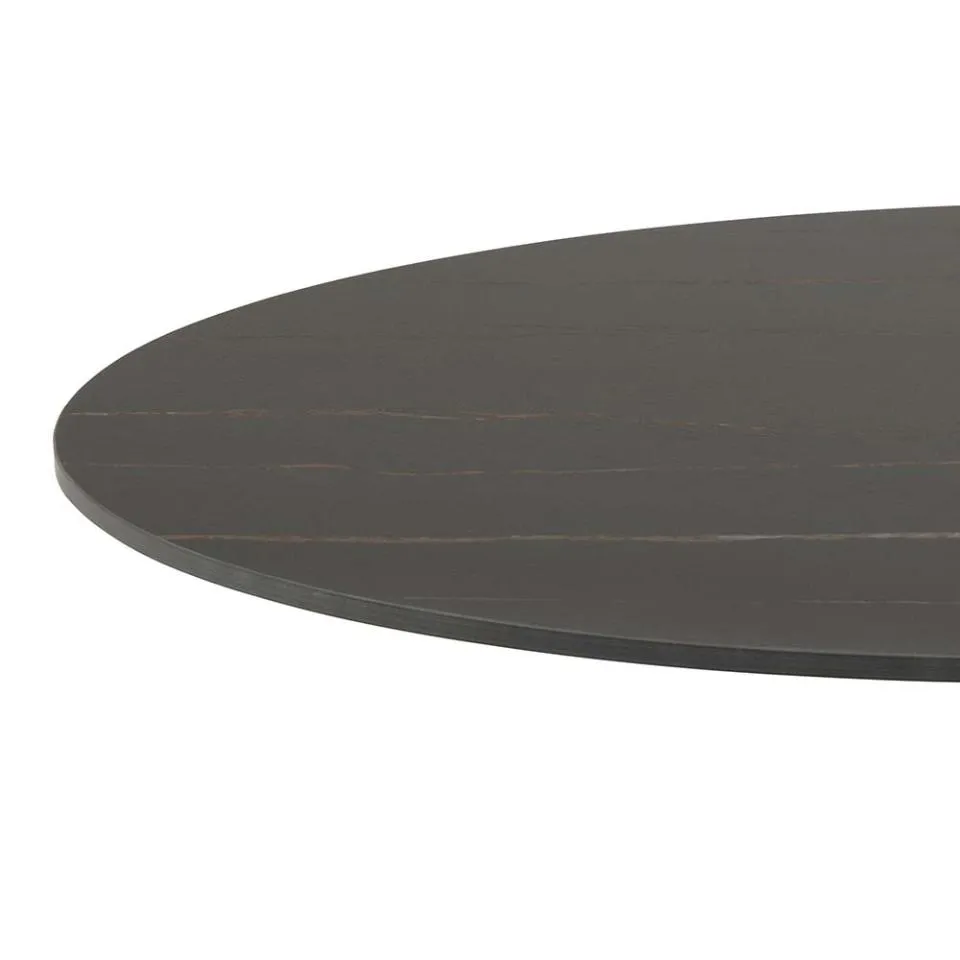 Lisomme Marly ronde eettafel keramiek zwart - Ø90x75 cm, foto 4