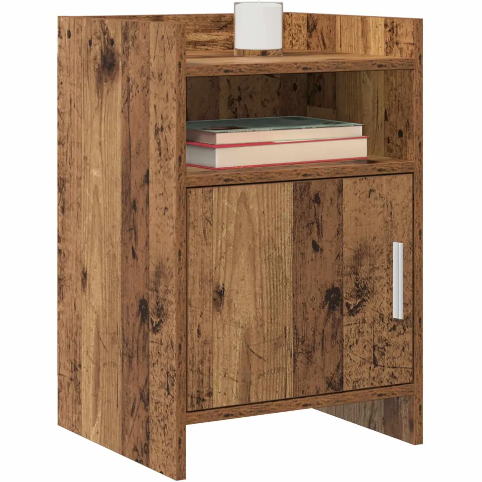 vidaXL Nachtkastjes 2 st Oud hout 40 x 36 x 60 cm Bewerkt hout Bruin