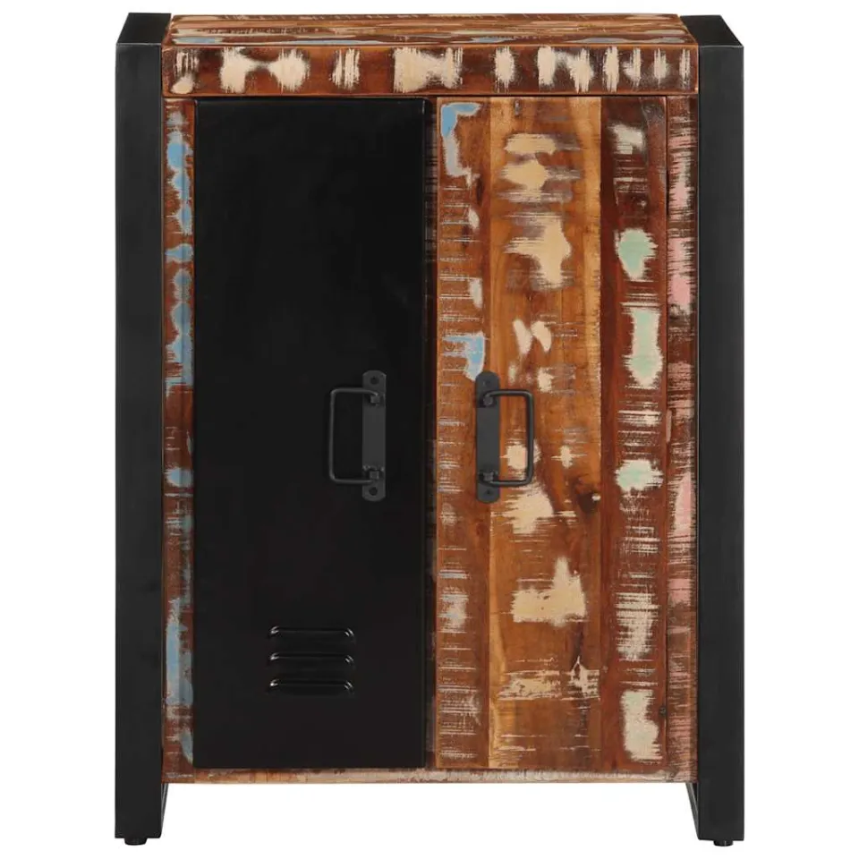 vidaXL Dressoir 55x35x70 cm massief gerecycled hout meerkleurig, foto 2