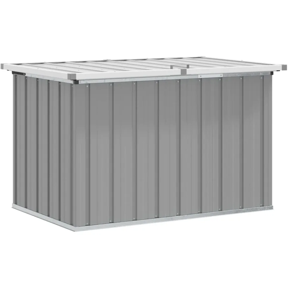 vidaXL Tuinbox 109x67x65 cm grijs, foto 3