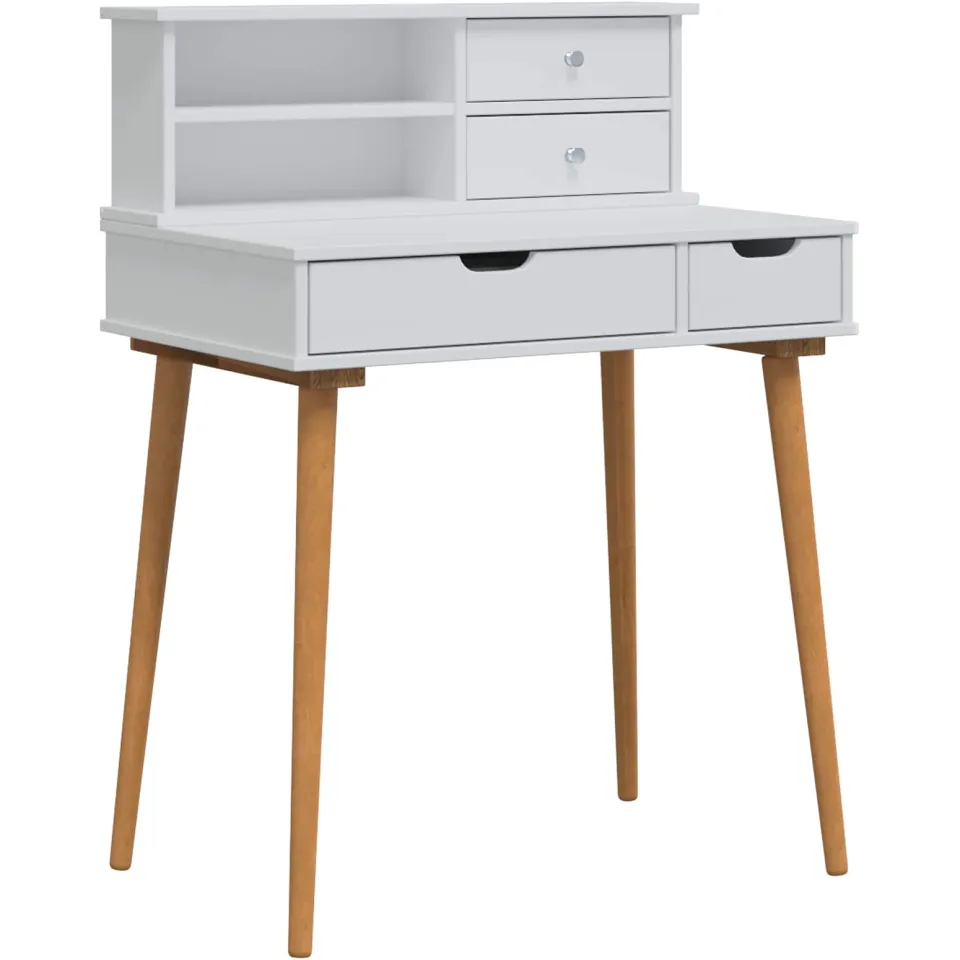 vidaXL Toilettafel Set FAUSKE 2 st Wit 76 x 50 x 103,5 cm, foto 3