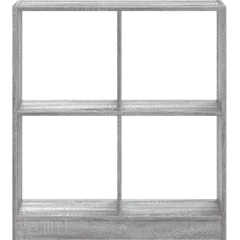 vidaXL Boekenkast 68,5x32x75 cm bewerkt hout grijs sonoma eikenkleurig, foto 4