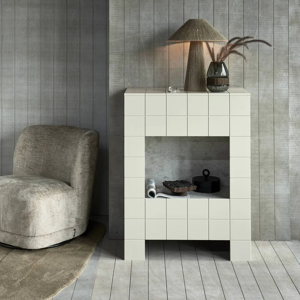 WOOOD Atty Draaifauteuil - Grove Melange - Grijs - 75x74x65, foto 5