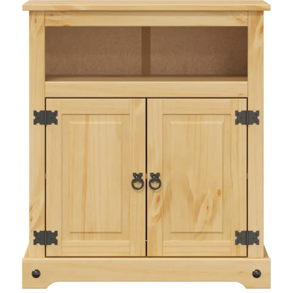 vidaXL Badkamerkast Corona 70x33x80 cm massief grenenhout bruin, foto 4