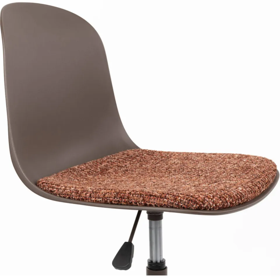 Housecraft Living draaibare bureaustoel Roxanne met wielen - bruin, foto 3