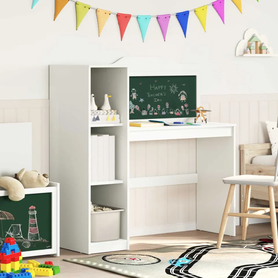 vidaXL Creatieve opslag voor kinderen ROROS Wit Bewerkt hout, foto 3
