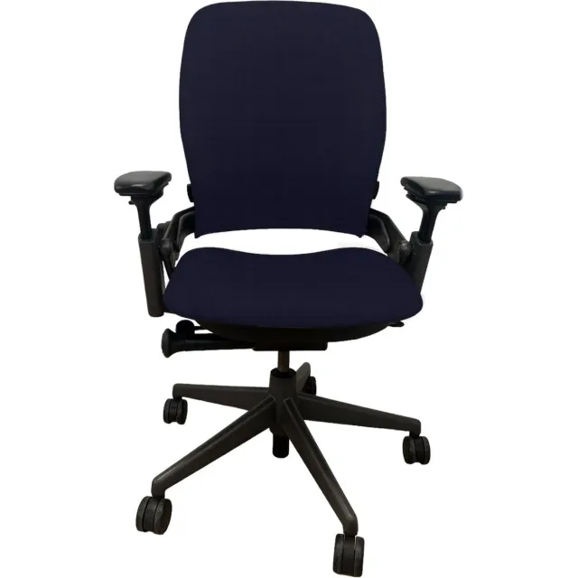 Steelcase Leap V2 Full Option donker blauw - ergonomische bureaustoel - 5 jaar garantie
