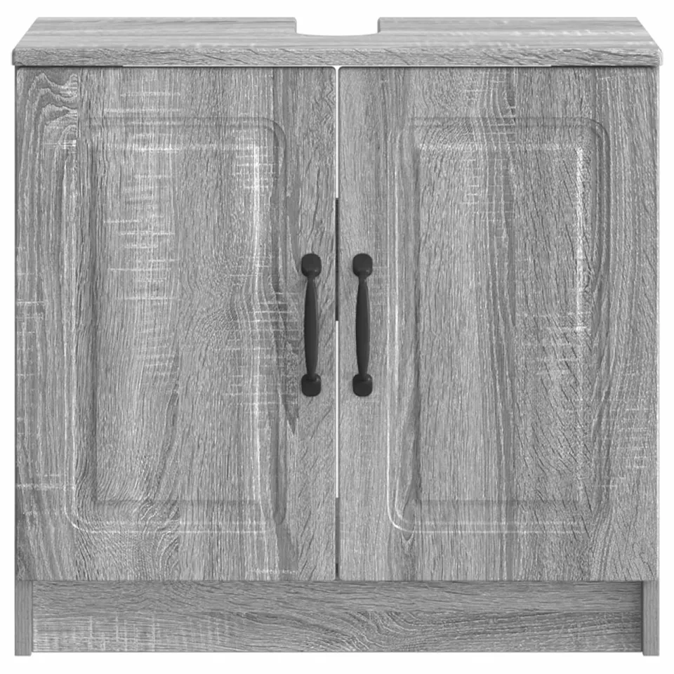 vidaXL Badkamer wastafelkast UTRECHT Grijs Sonoma 59,5 x 31,5 x 59 cm, foto 4
