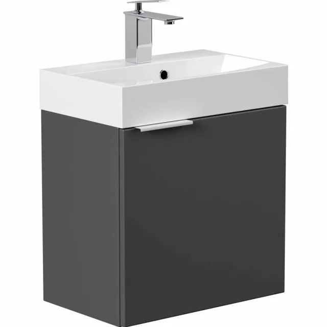 Badmeubel Gustav Antraciet 50 cm Grijs