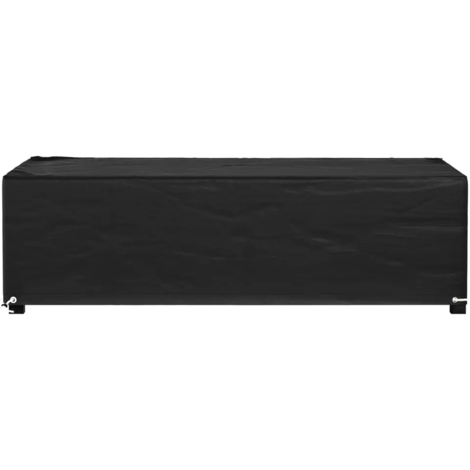vidaXL Tuinmeubelhoes met 8 oogjes rechthoekig 125x70x35 cm zwart, foto 2