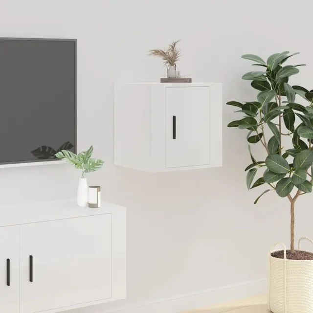 vidaXL Tv-wandmeubel 40x34,5x40 cm hoogglans wit, foto 2