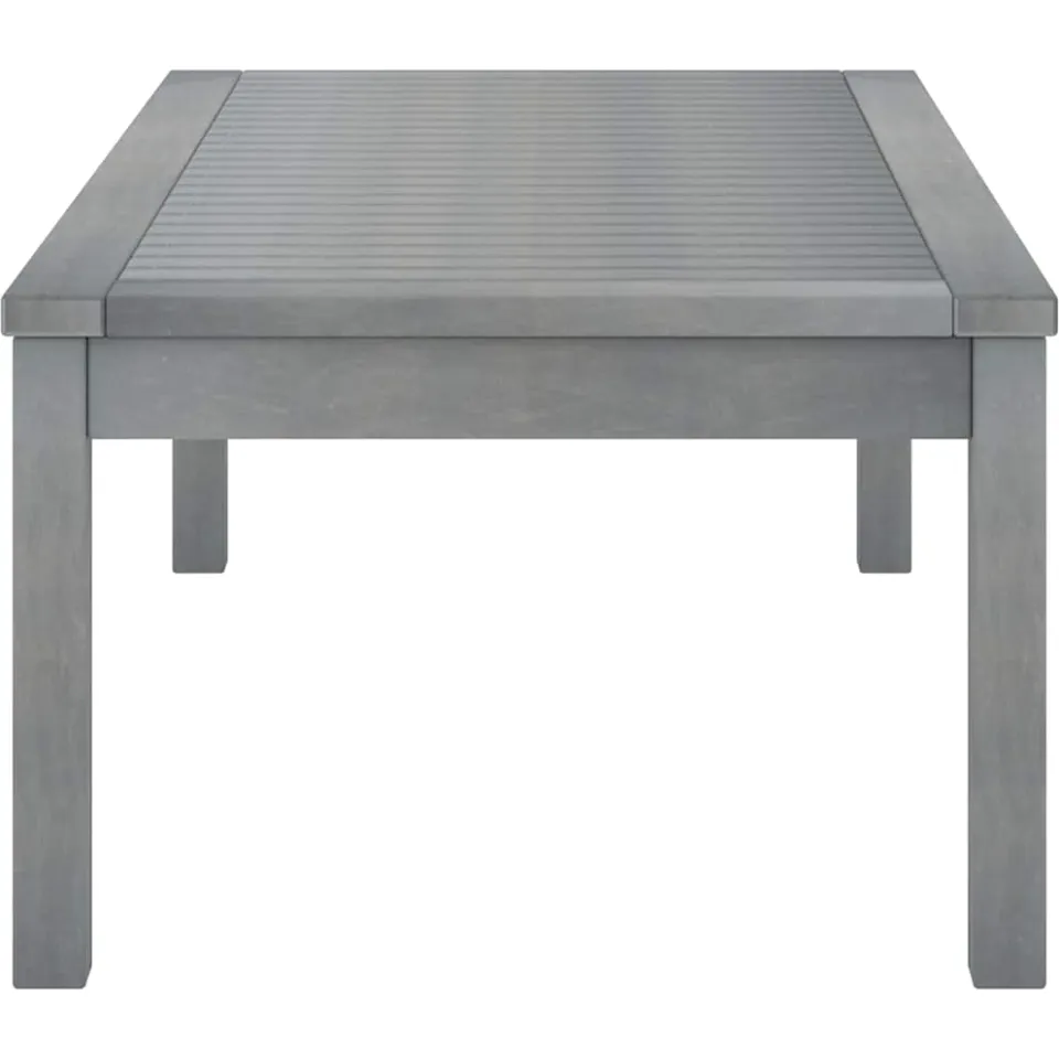 vidaXL Salontafel 100x50x33 cm massief acaciahout grijs, foto 3