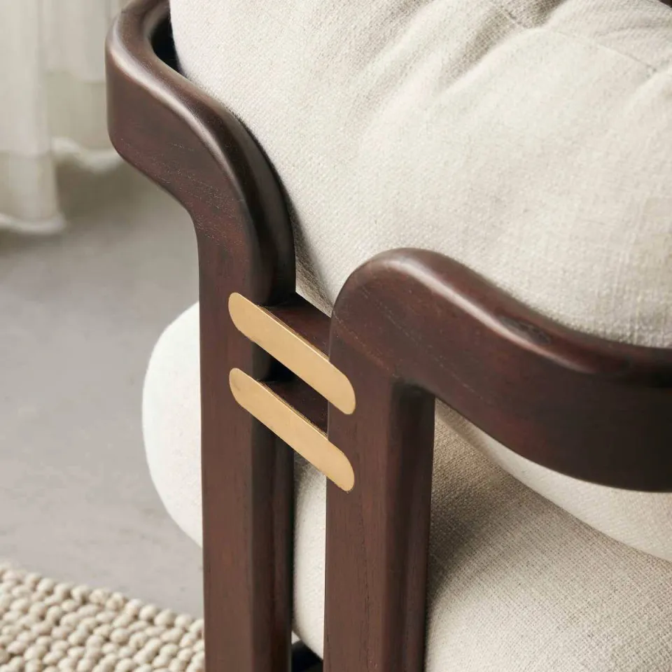 Tikamoon Charlie - Fauteuil beige, foto 3