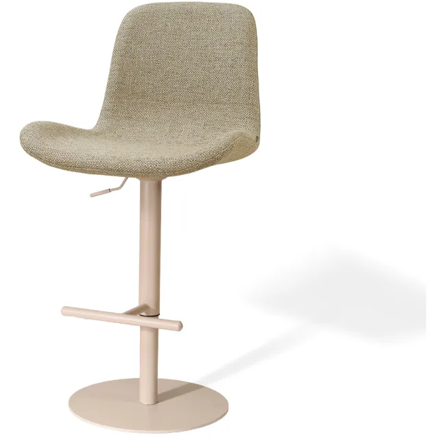 Nolon Niva-Fé draaibare tulp barkruk taupe melange - verstelbaar - beige onderstel