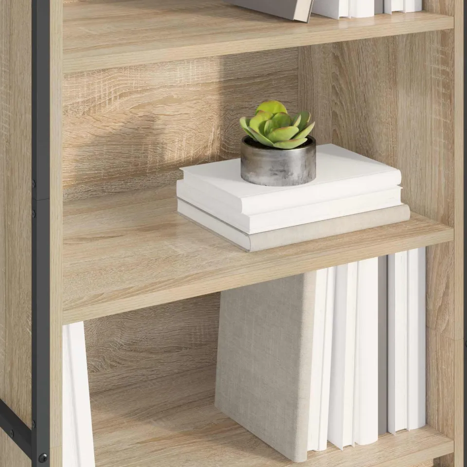 vidaXL Hoge Kasten Sonoma 60 x 36 x 200 cm Bewerkt hout bruin, foto 3