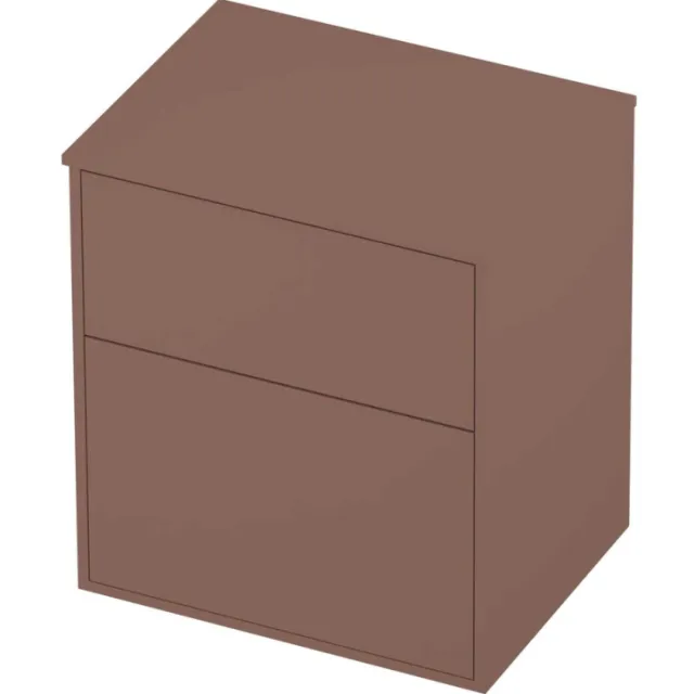 Proline Deck Badmeubelset Voor Grepen Asymmetrisch Kader 60x46x67 cm Beauty Blush Rosé Goud