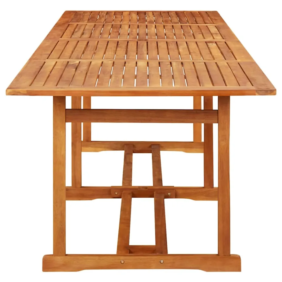 vidaXL Tuintafel 280x90x75 cm massief acaciahout bruin, foto 3