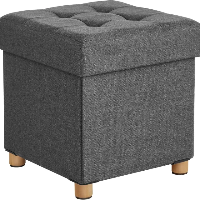 Oskar Opbergpoef LSF14GYZ – Donkergrijs – 37 liter – 38 x 38 x 40 cm