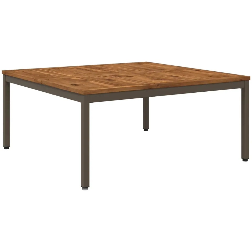 vidaXL Salontafel NAARDEN Natuurlijk en Koffie 98 x 100,5 x 45 cm bruin, foto 3