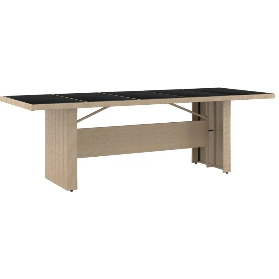 vidaXL 11-delige Bistroset met kussens poly rattan beige, foto 4