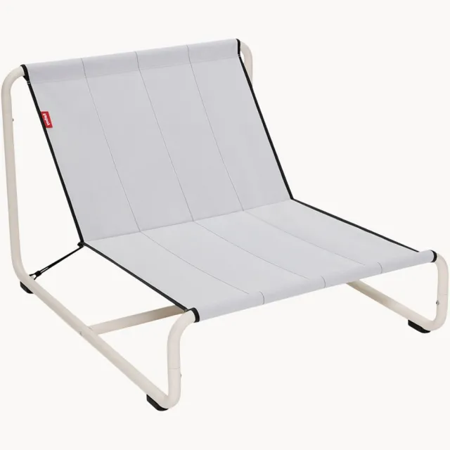 fatboy Loungebank Beanbase Wit, Grijs