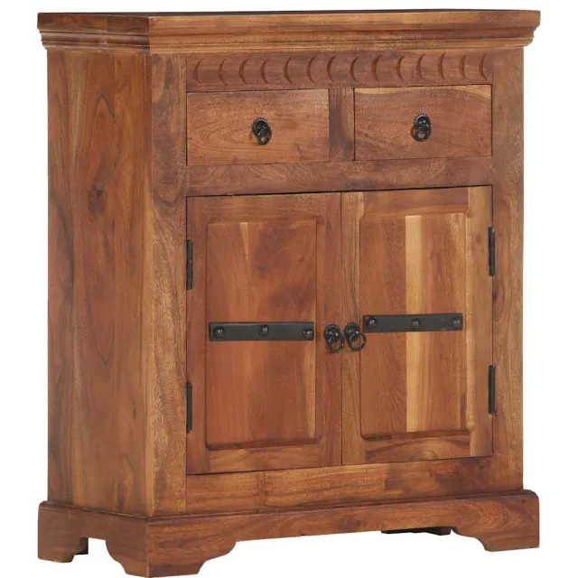 vidaXL Dressoir 63x30x75 cm massief acaciahout Bruin