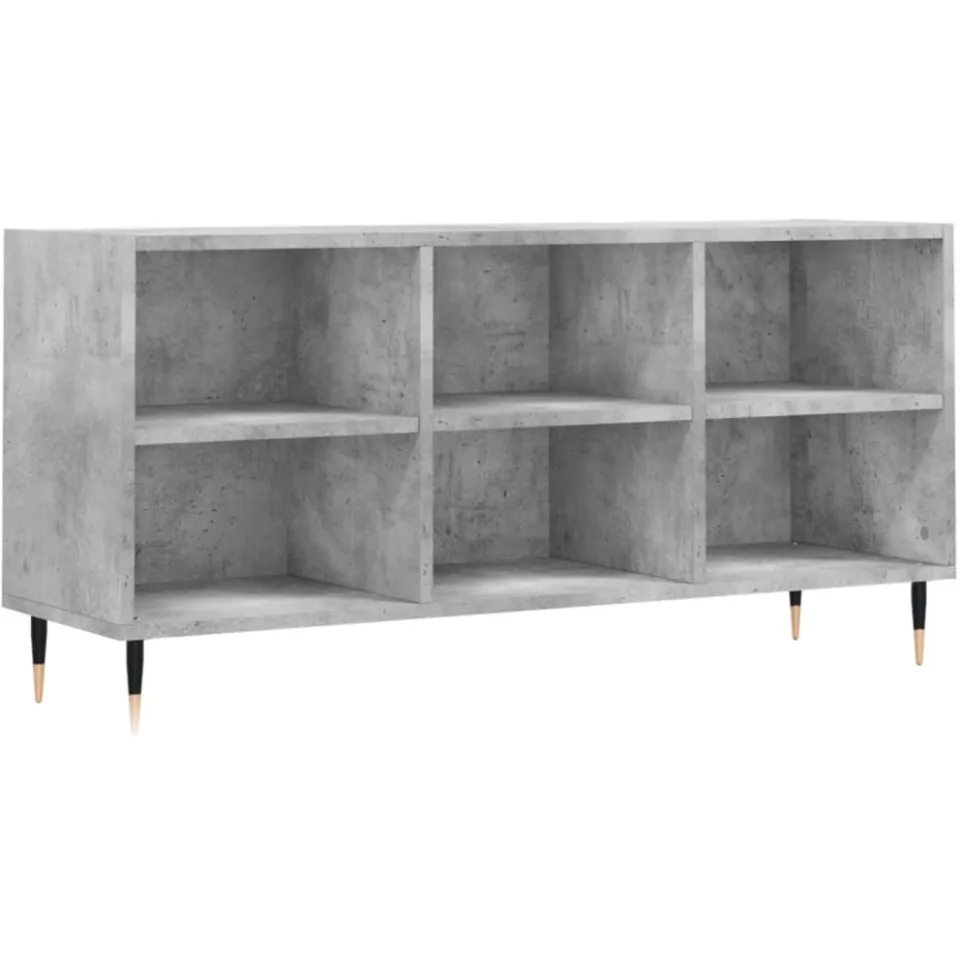 vidaXL Tv-meubel 103,5x30x50 cm bewerkt hout betongrijs grijs, foto 3