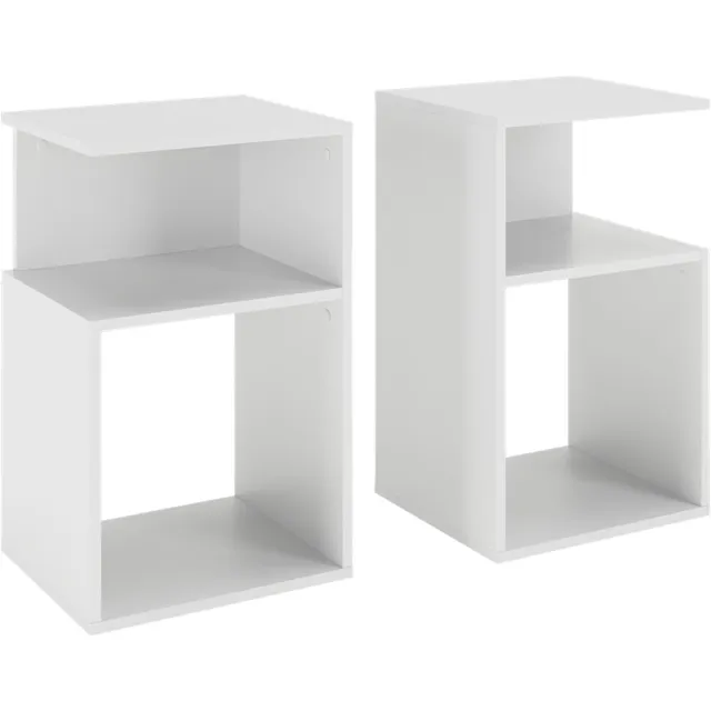 Vicco Elios Nachtkastje – Set van 2 Wit