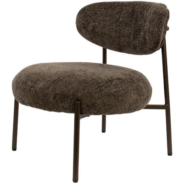 Nest of Nora Fauteuil Vesk - Met pocketvering - Relaxstoel Loungestoel - Bruin