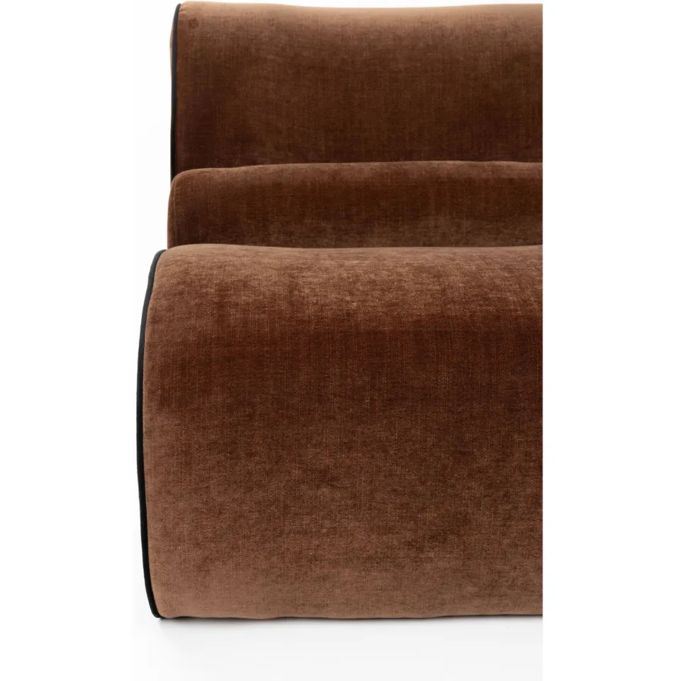 Dutchbone fauteuil Donna - donkerbruin, foto 7