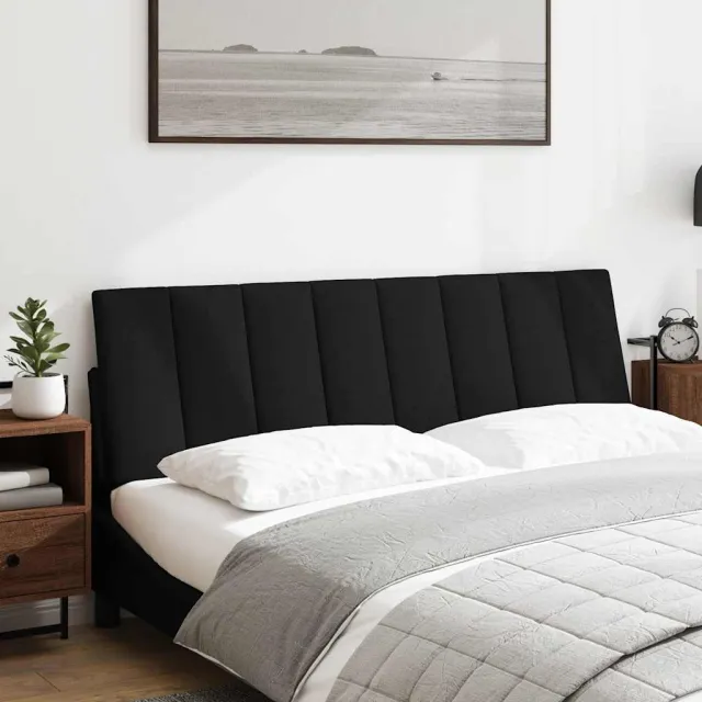 vidaXL Hoofdbordkussen "Hanko" 160 cm stof zwart
