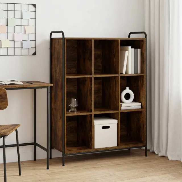 vidaXL Boekenkast 57 x 33 x 111 cm Bewerkt hout Gerookt eiken, foto 2