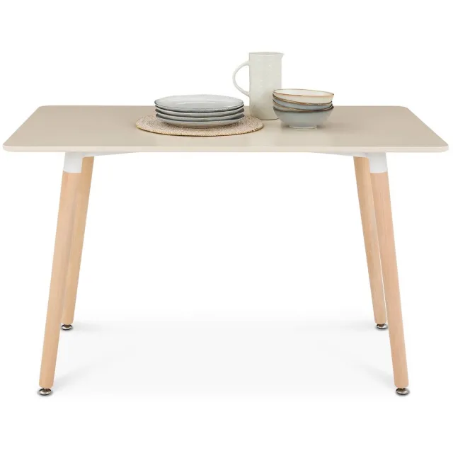 IDIMEX Eettafel SHANNON 120 x 70 cm – Crèmewit