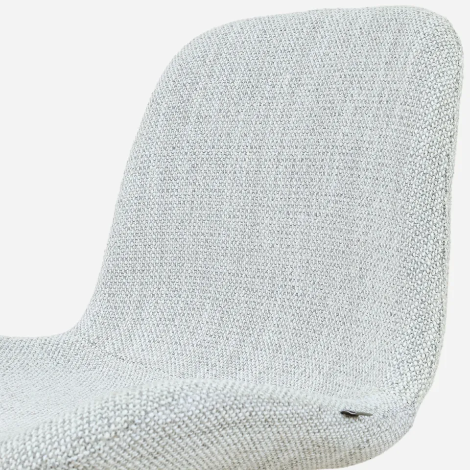 Nolon Niva-Fé draaibare tulp barkruk grijs melange - verstelbaar - beige onderstel, foto 4