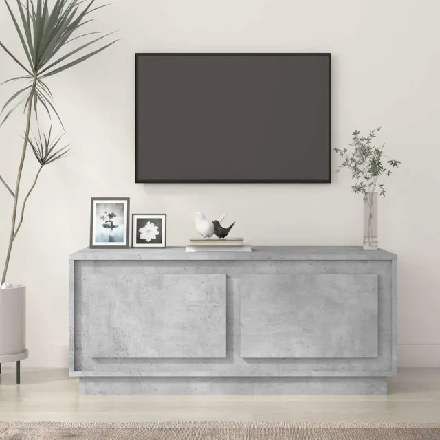 vidaXL Salontafel 102x50x44 cm bewerkt hout betongrijs grijs, foto 2