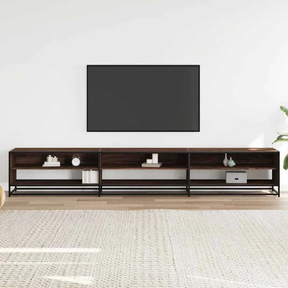 vidaXL Tv-meubel 270x40x46 cm bewerkt hout bruin eikenkleurig, foto 2