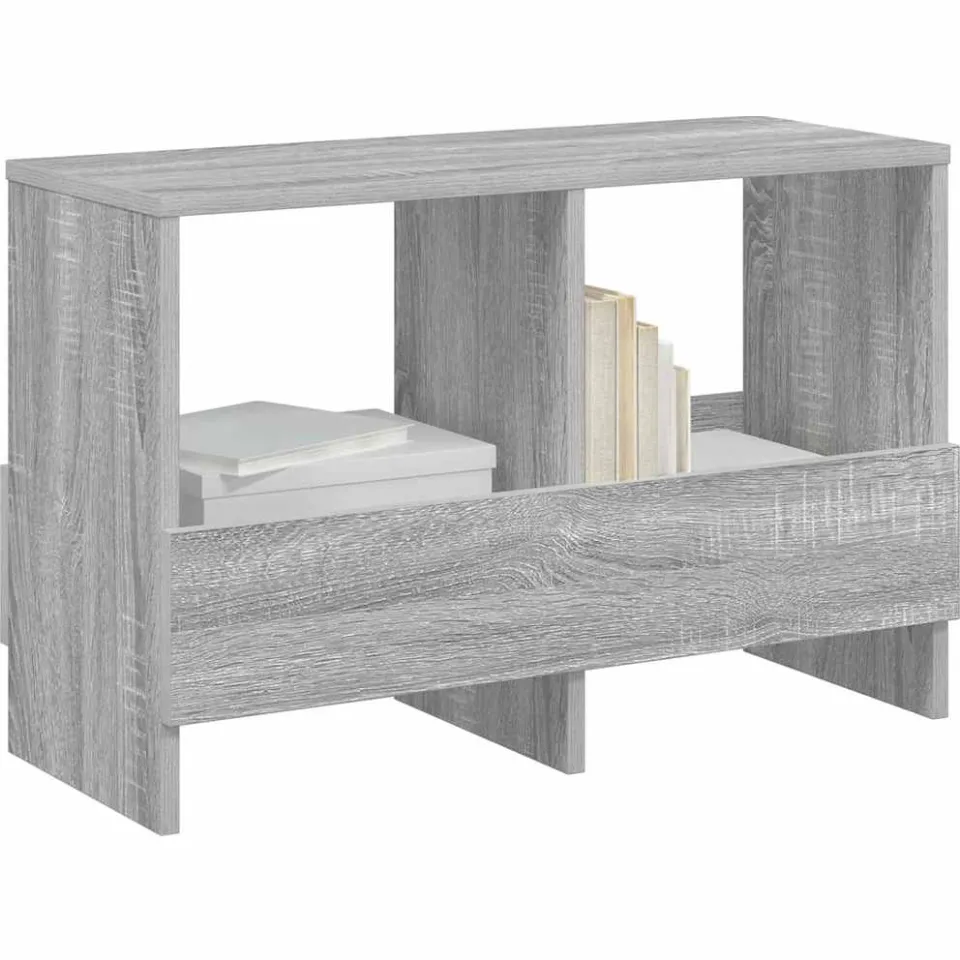 vidaXL Tijdschrift Rek Grijs Sonoma 68,5 x 30 x 45 cm