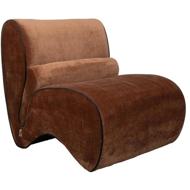 Dutchbone fauteuil Donna - donkerbruin