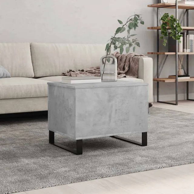 vidaXL Salontafel 60x44,5x45 cm bewerkt hout betongrijs grijs, foto 2