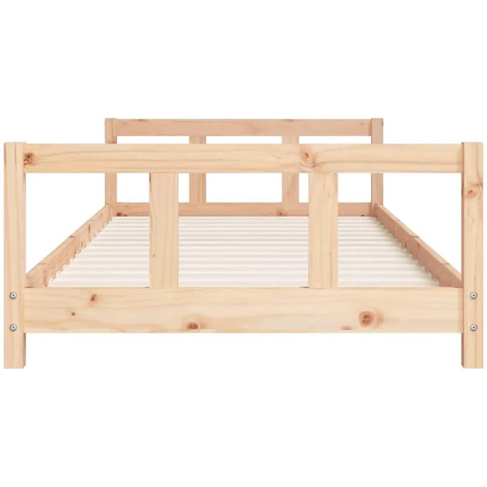 vidaXL Kinderbedframe 90x200 cm massief grenenhout bruin, foto 4