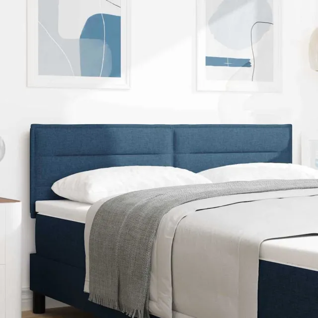 vidaXL Hoofdbord Blauw Stof