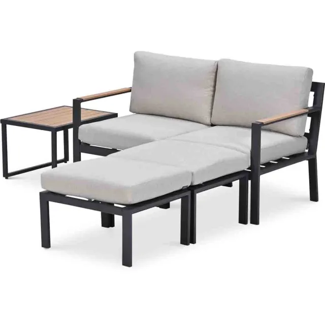 Garden Impressions Cinto balkon loungeset 5-delig - donker grijs