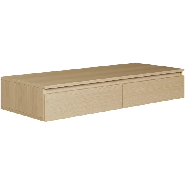 Selsey Bemmi – Zwevend bureau / kaptafel met lades eiken Lindberg 120 cm Eikenlook